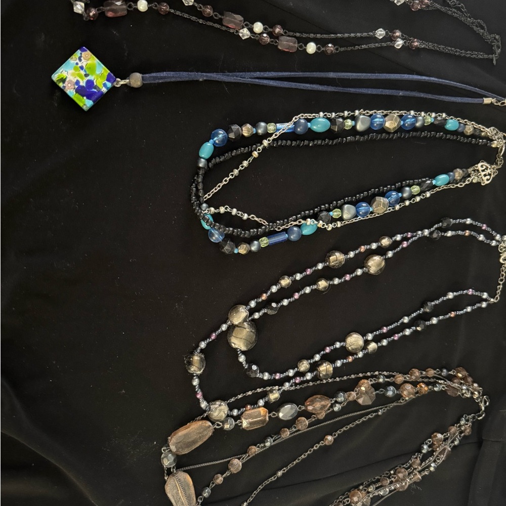 Multicolor Beaded Necklace Set